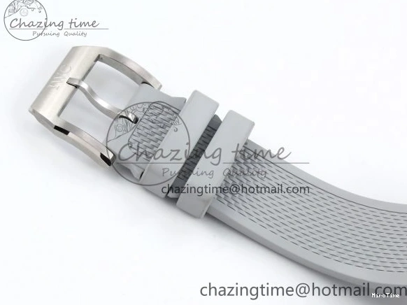 MIROTIME 1228 Portuguese Chrono IW3716 Z+F 1:1 Best Edition White Dial on Gray Rubber Strap A WrinkleFree 7014